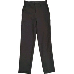 Van Heusen Girls Black Casual Pants Size 8 Button Zip Pockets School Uniform Sty